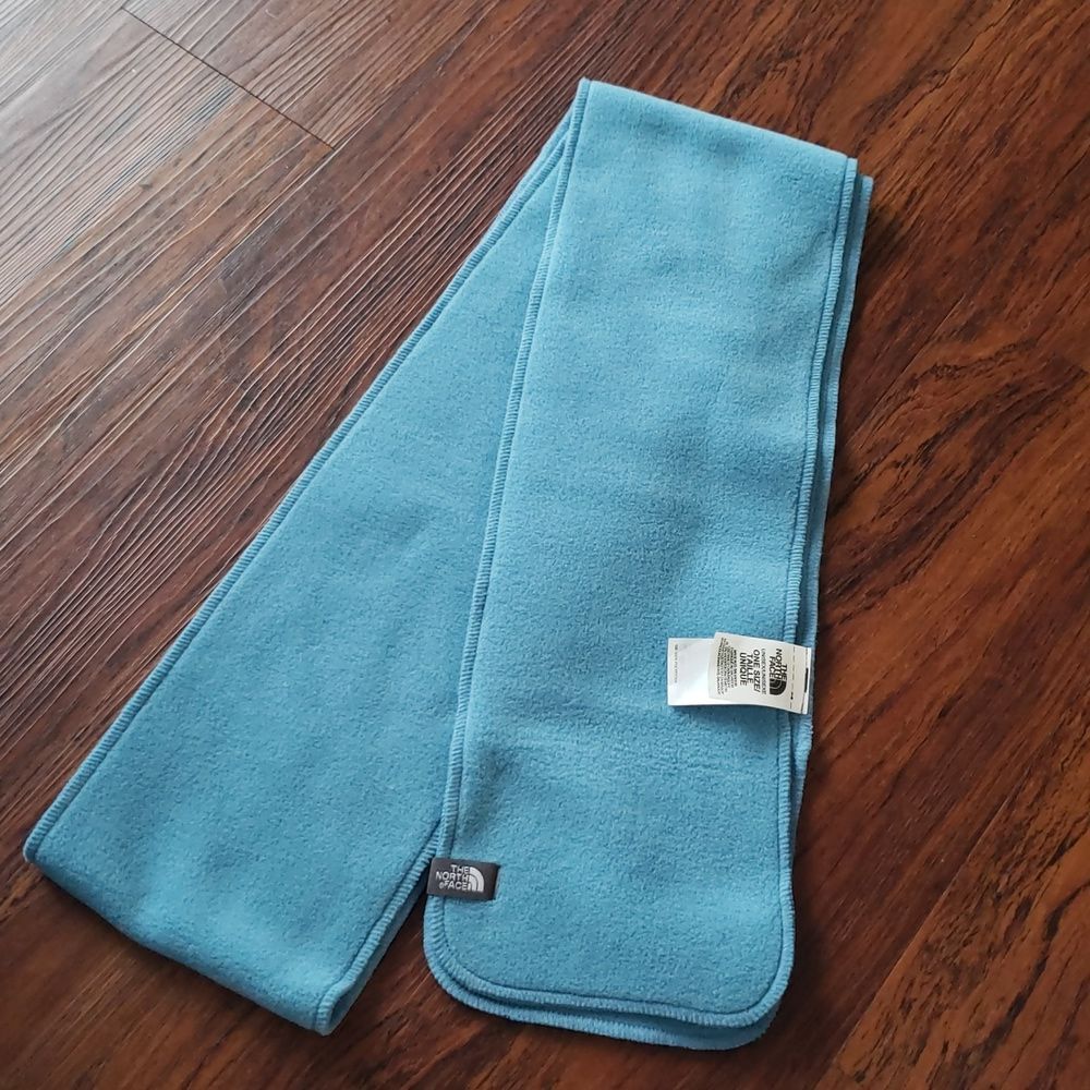 Northface Unisex Blue Fleece Scarf Athleisure Winter Cozy